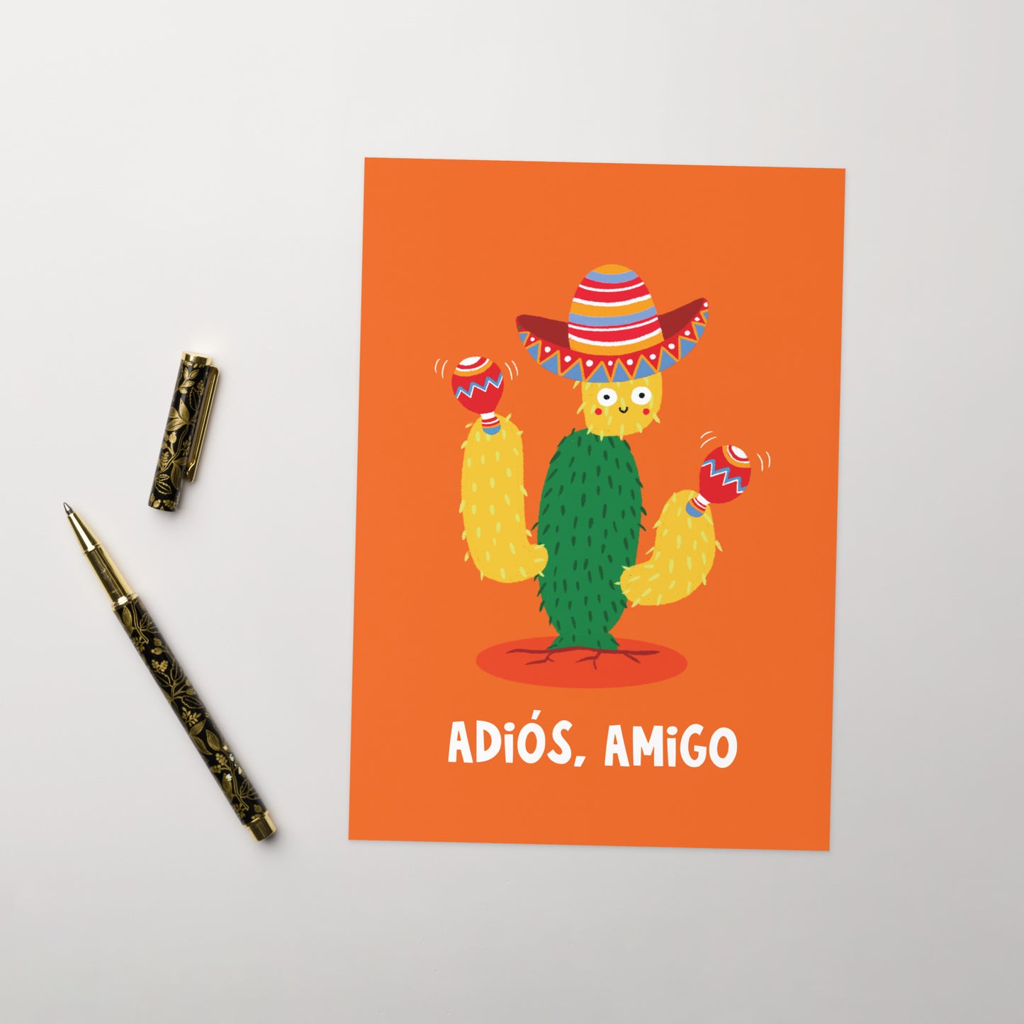 Adios Amigo Goodbye Leaving New Job Retirement Card