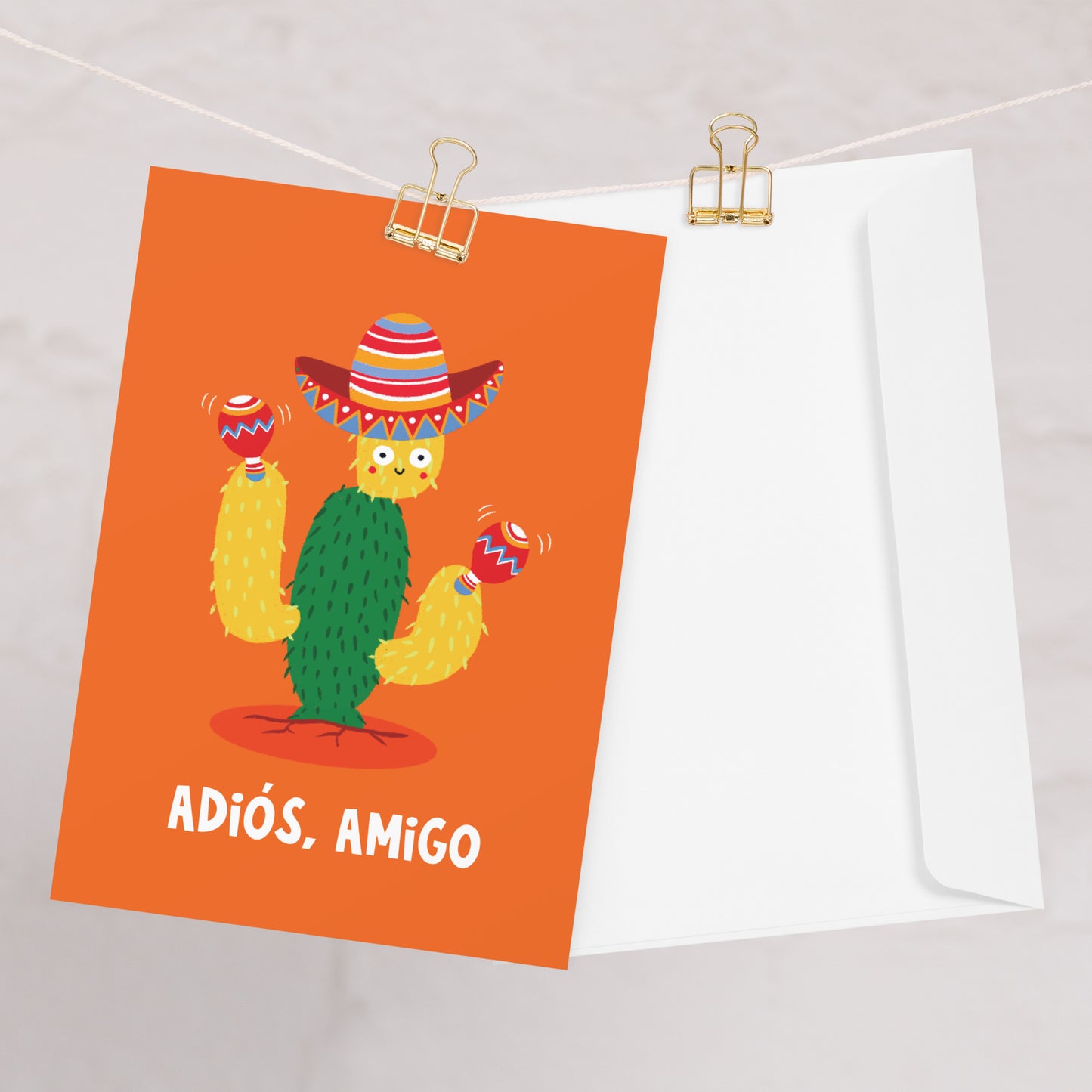 Adios Amigo Goodbye Leaving New Job Retirement Card