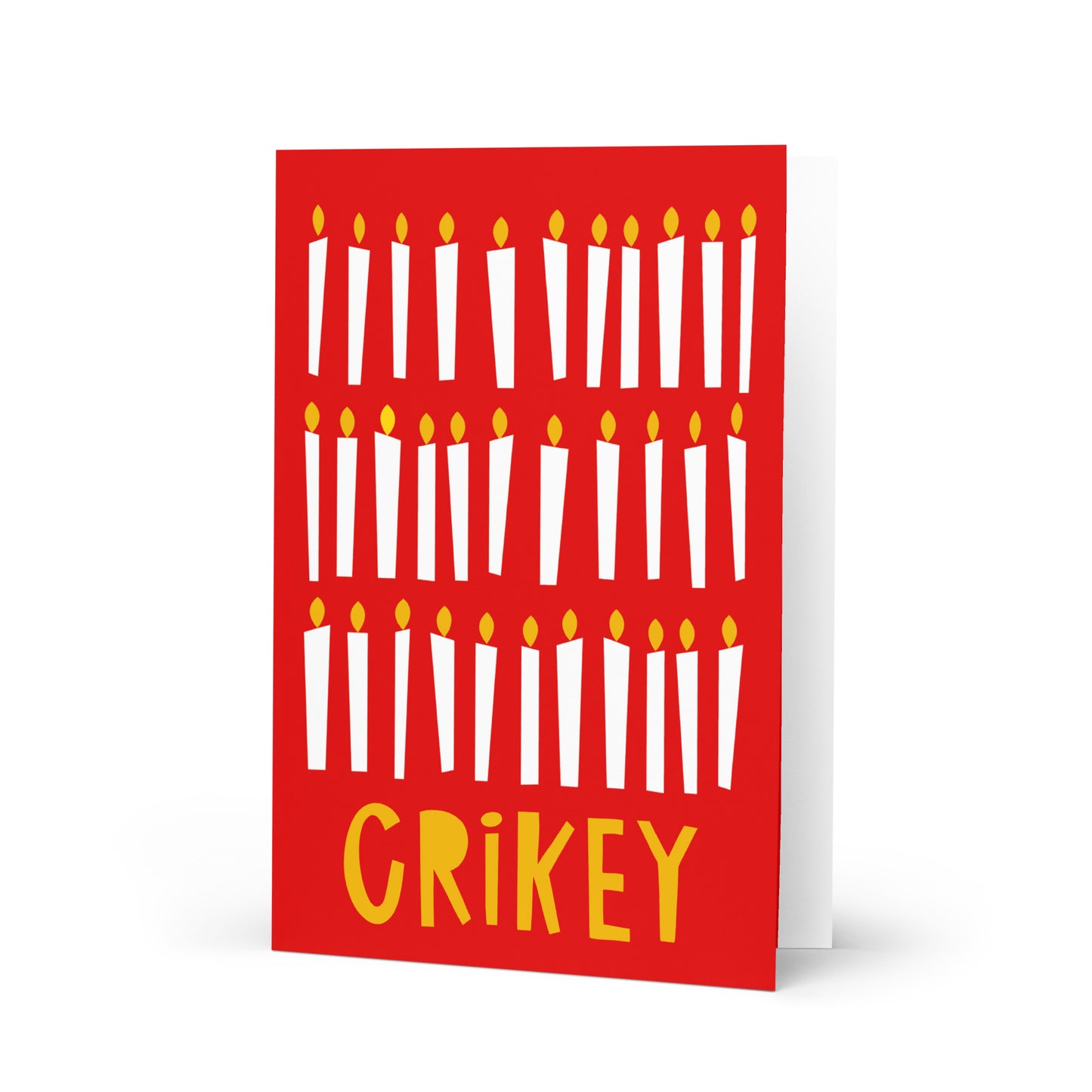 Crikey Candle Birthday card