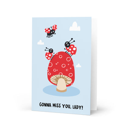 Gonna Miss You Lady - Goodbye Card