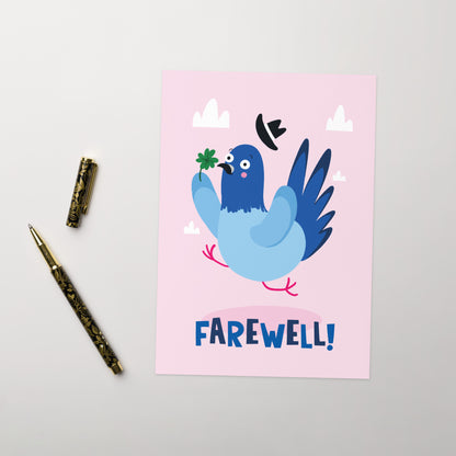 Farewell Pigeon Card