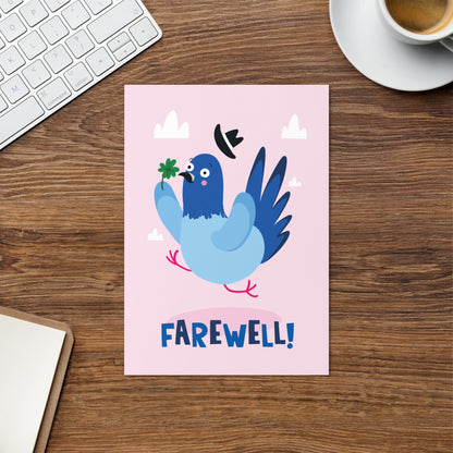 Farewell Pigeon Card