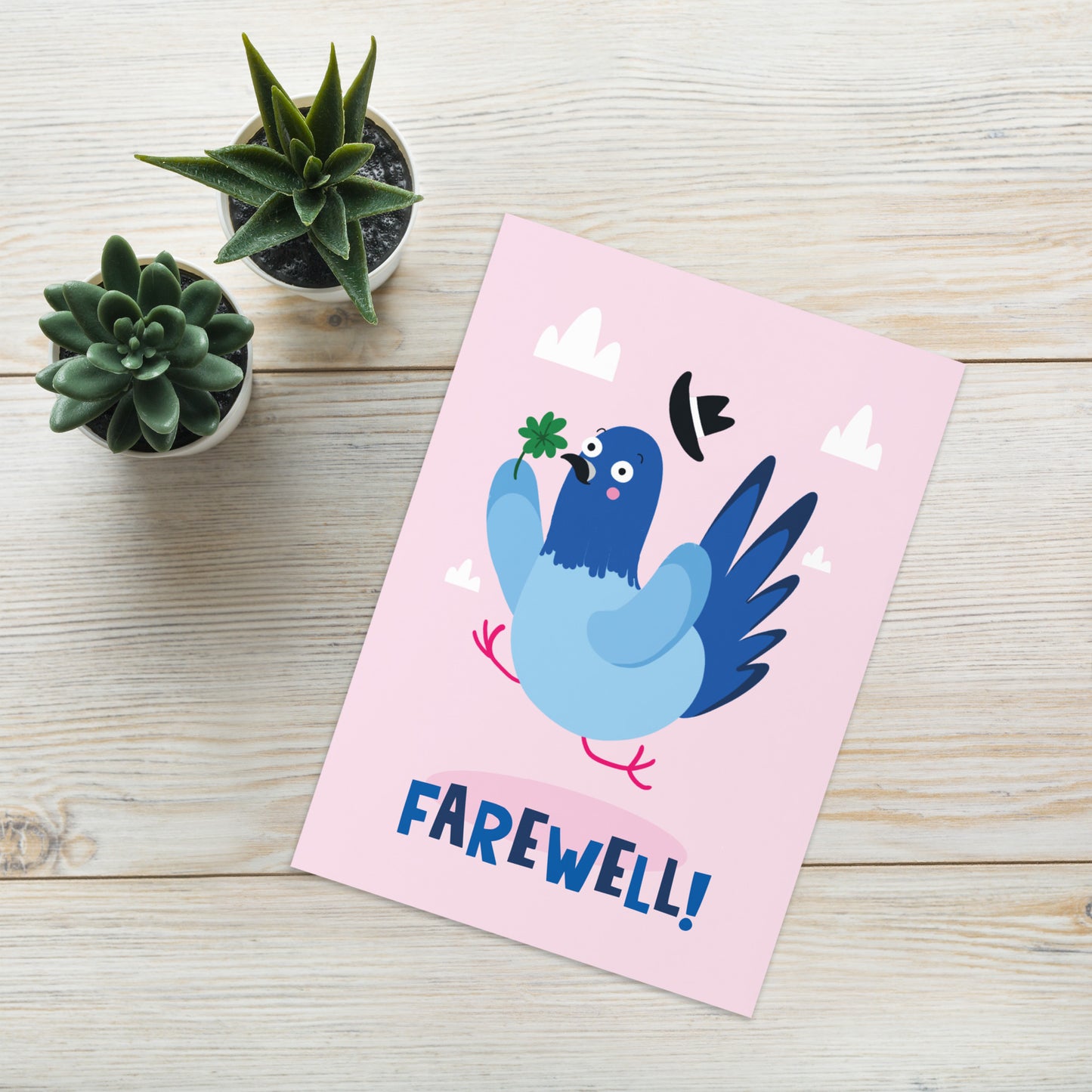 Farewell Pigeon Card