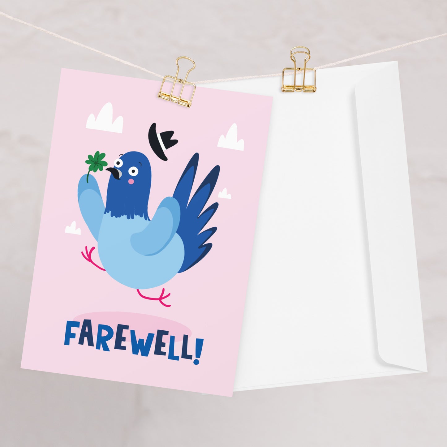 Farewell Pigeon Card