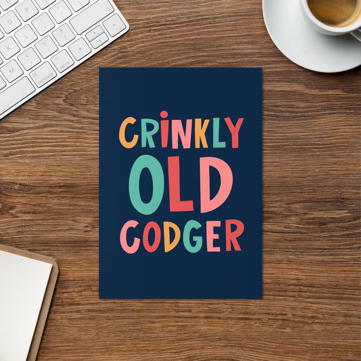 Cheeky Birthday Card - Crinkly Old Codger