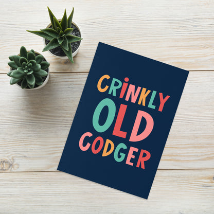 Cheeky Birthday Card - Crinkly Old Codger