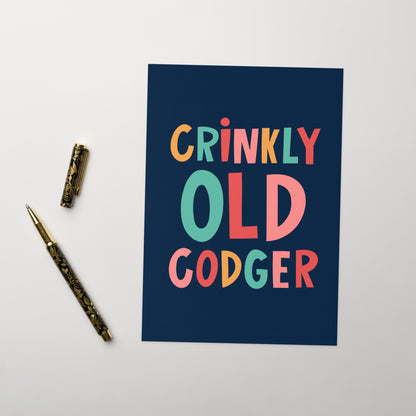 Cheeky Birthday Card - Crinkly Old Codger