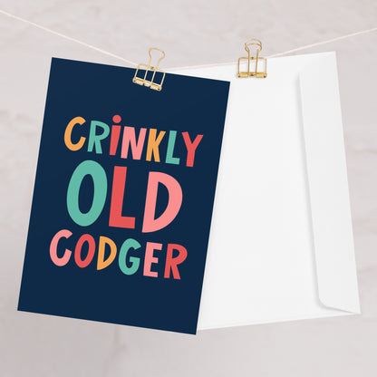 Cheeky Birthday Card - Crinkly Old Codger