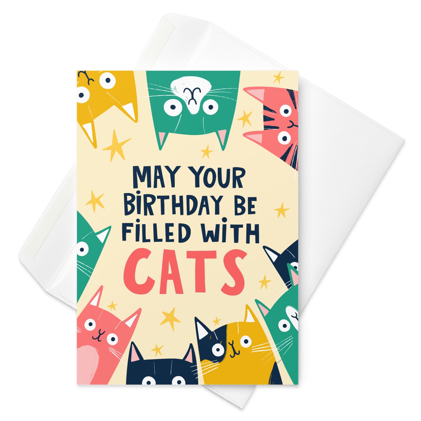 Filled With Cats Birthday Card