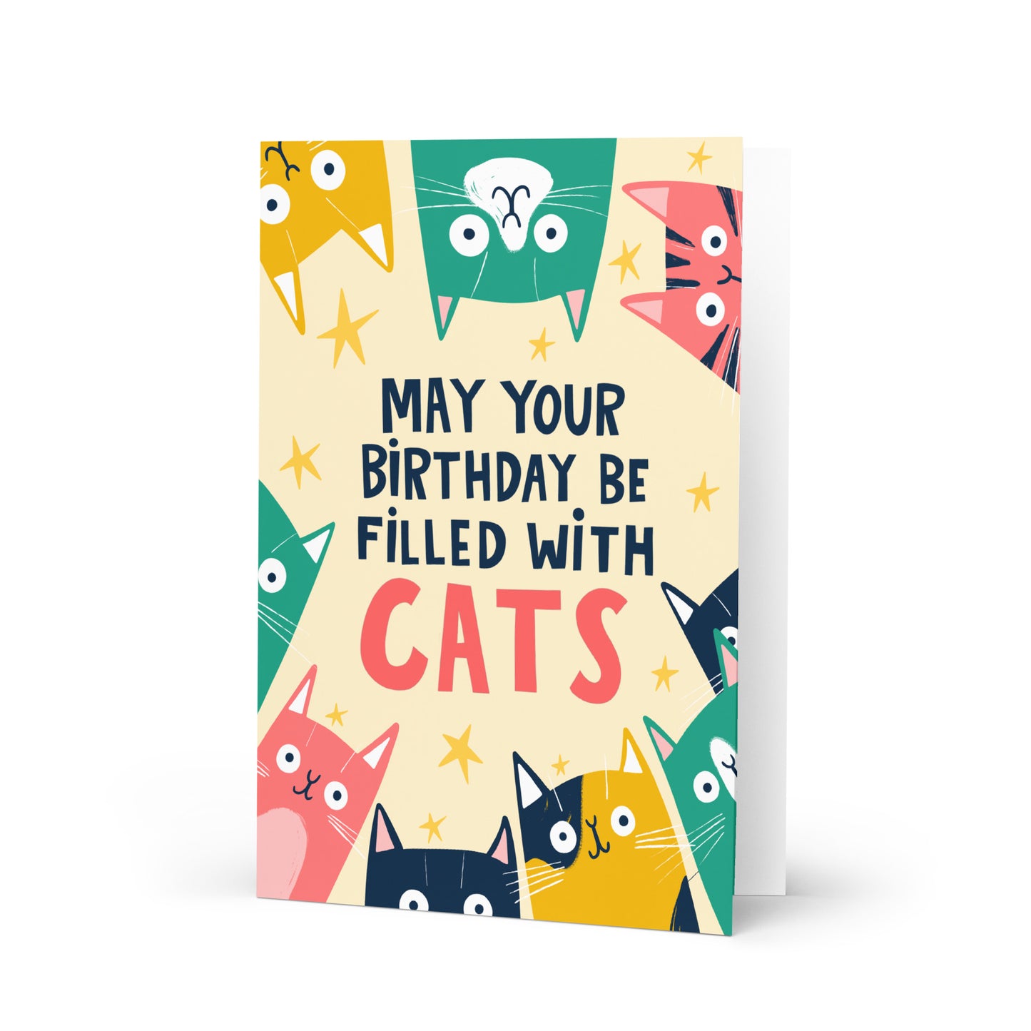 Filled With Cats Birthday Card