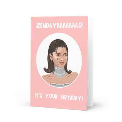 Celebrity Birthday Card - Zendaya - Dune - Challengers