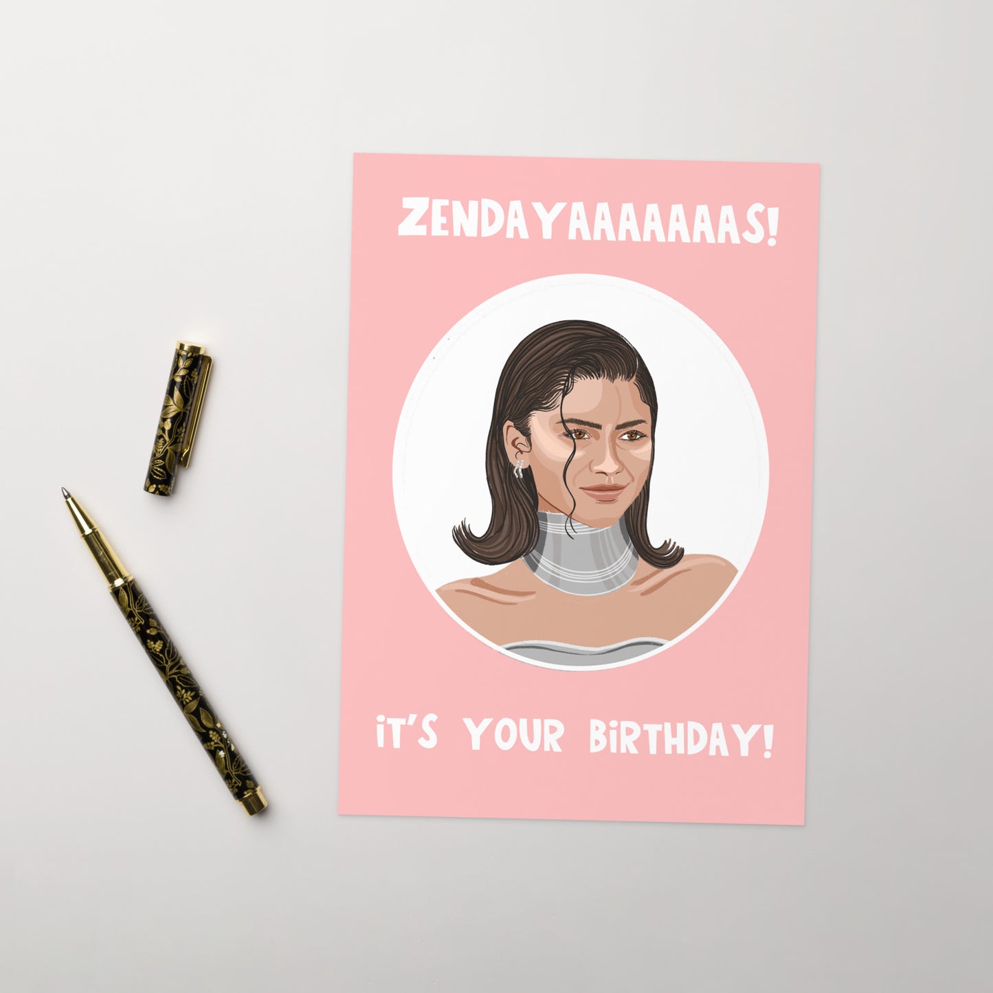 Celebrity Birthday Card - Zendaya - Dune - Challengers