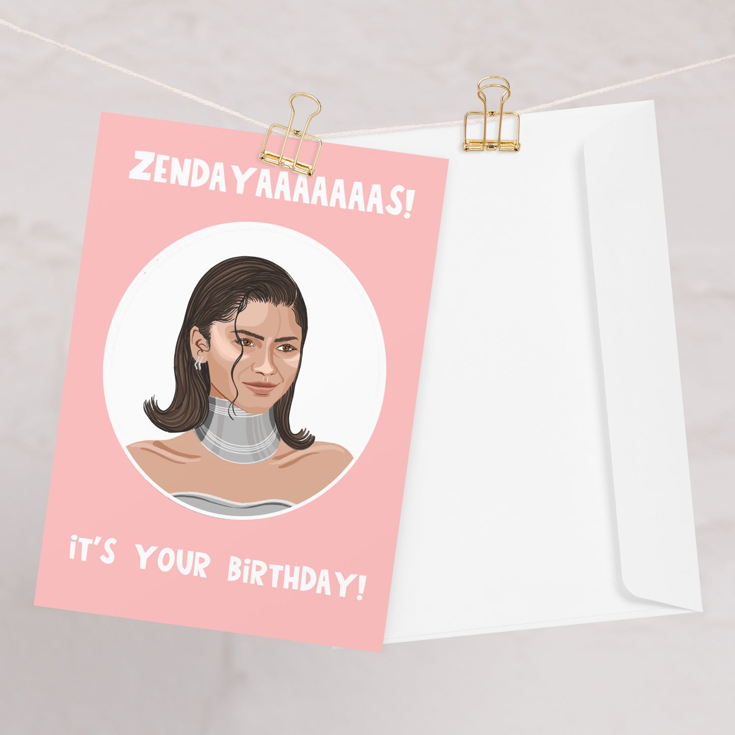 Celebrity Birthday Card - Zendaya - Dune - Challengers