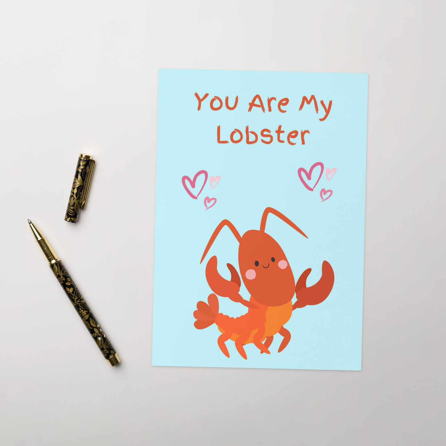 You Are My Lobster Anniversary Card