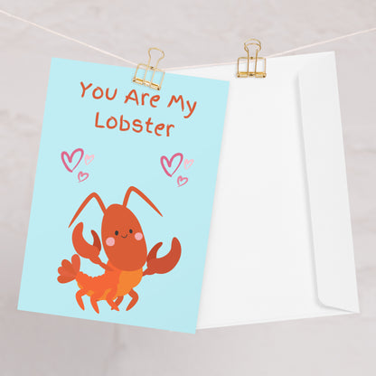 You Are My Lobster Anniversary Card