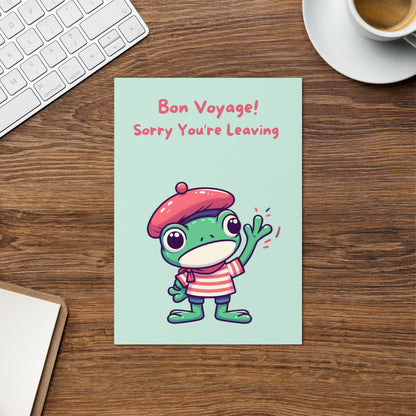 Bon Voyage Leaving Card - New Job - Retirement Card