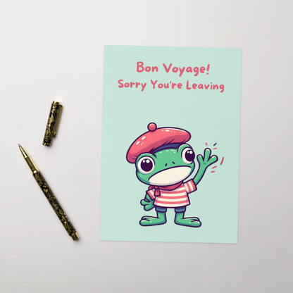 Bon Voyage Leaving Card - New Job - Retirement Card