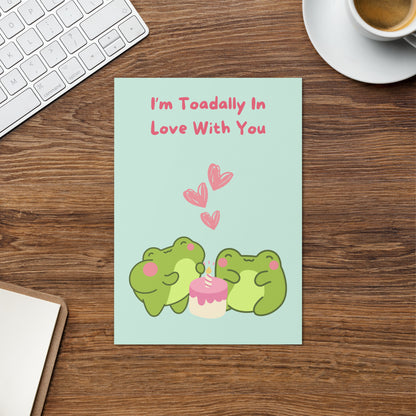 Toadally In Love With You Birthday Card - Frog Card