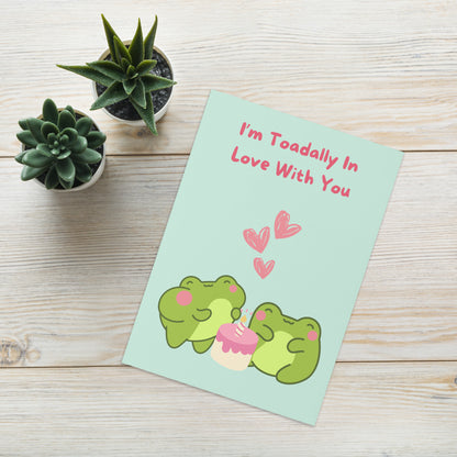 Toadally In Love With You Birthday Card - Frog Card