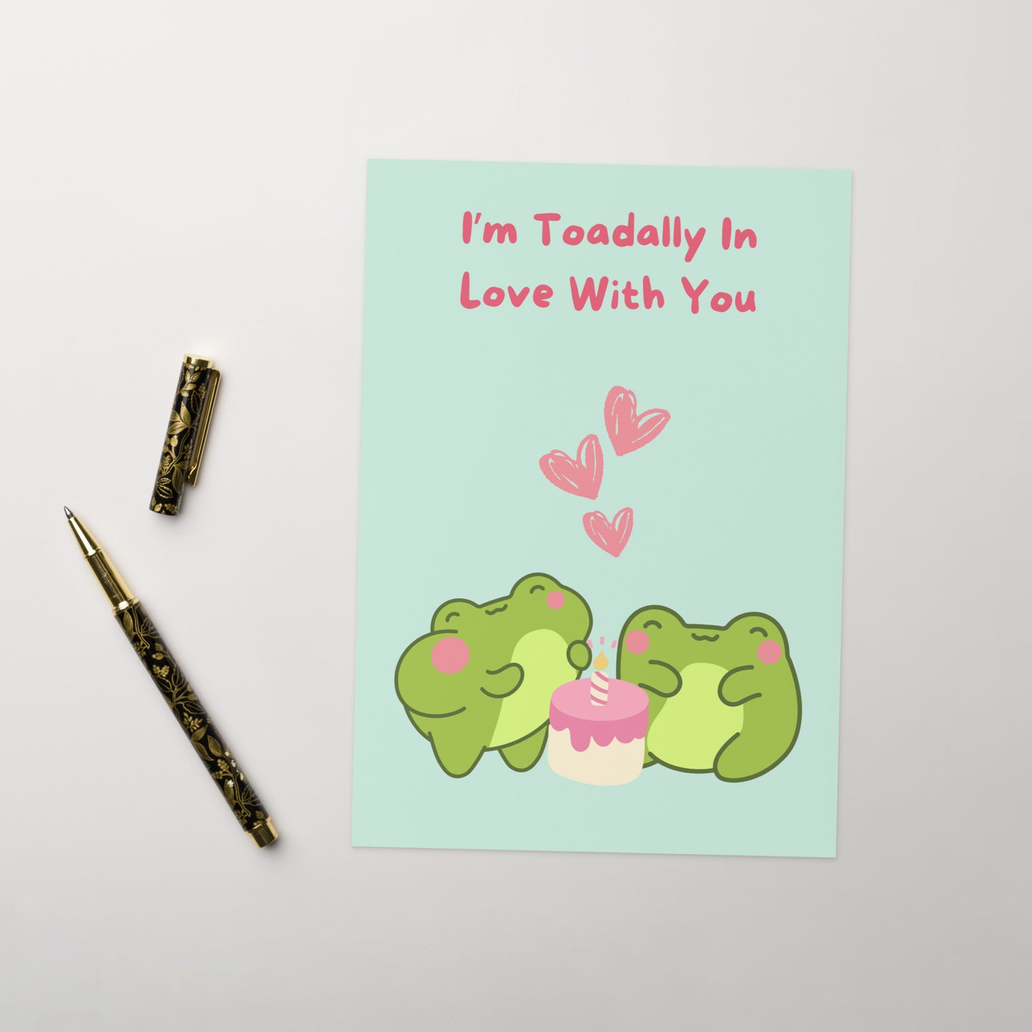 Toadally In Love With You Birthday Card - Frog Card