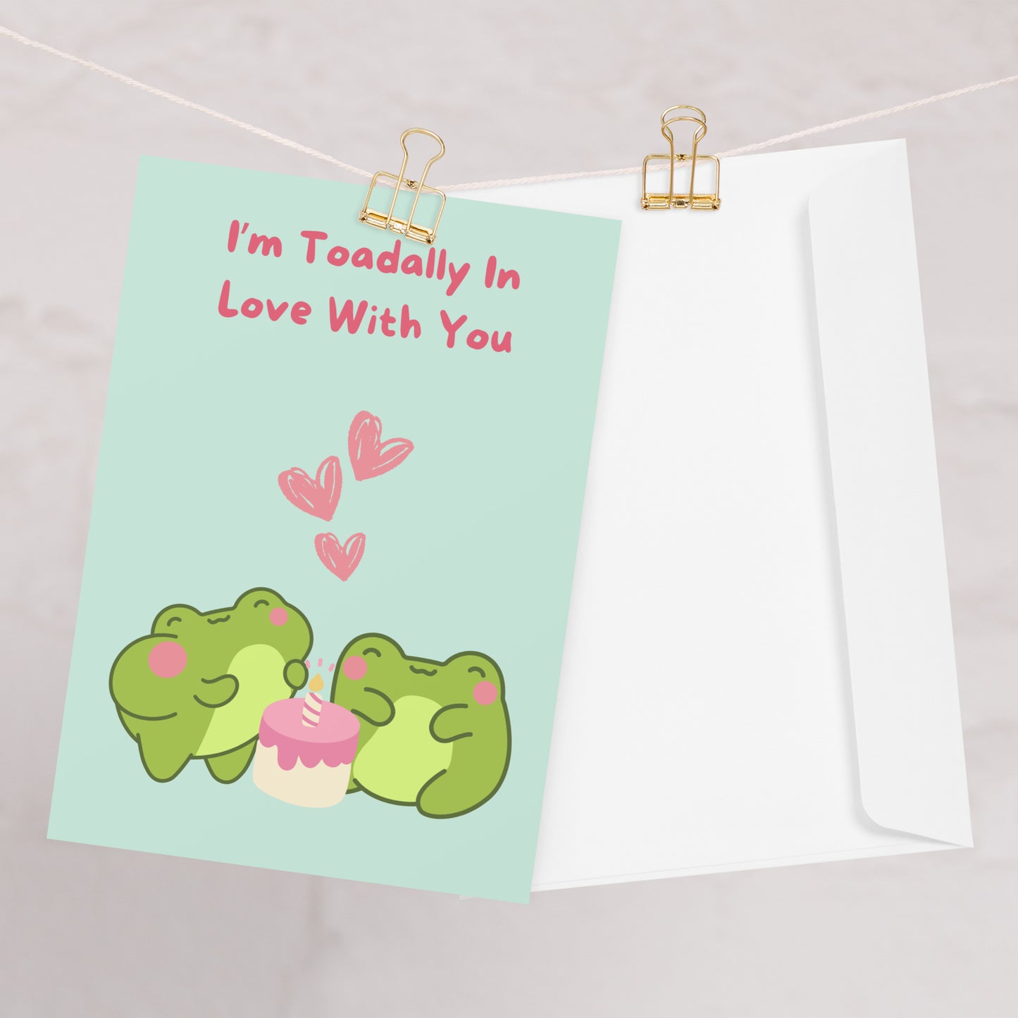 Toadally In Love With You Birthday Card - Frog Card