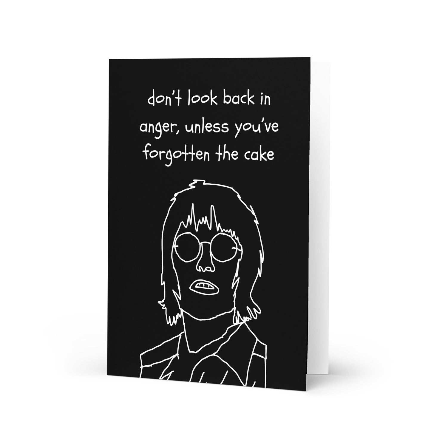 Oasis Birthday Card - Noel Gallacher - Don't Look Back in Anger Pun - Funny Birthday Card for Oasis Fans