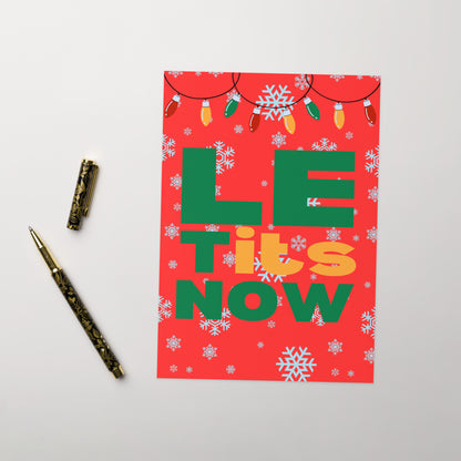 Let It Snow Christmas Card