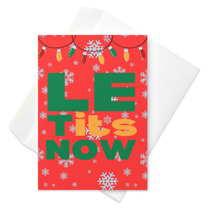 Let It Snow Christmas Card