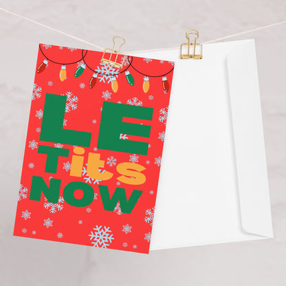 Let It Snow Christmas Card