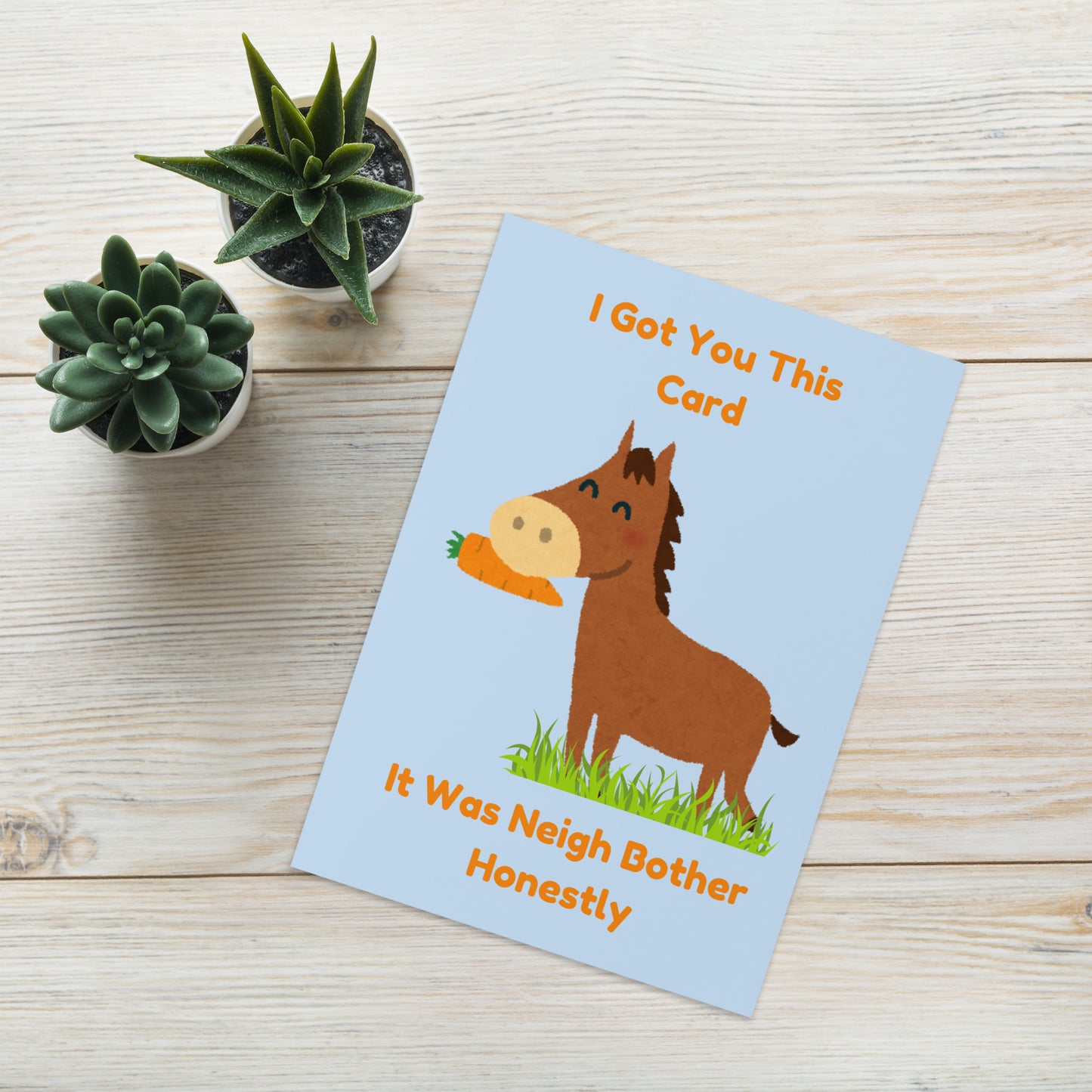 Neigh Bother Horse Card