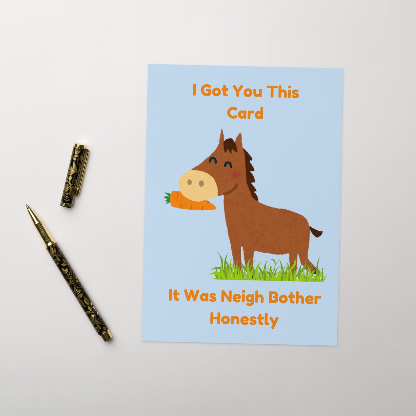 Neigh Bother Horse Card