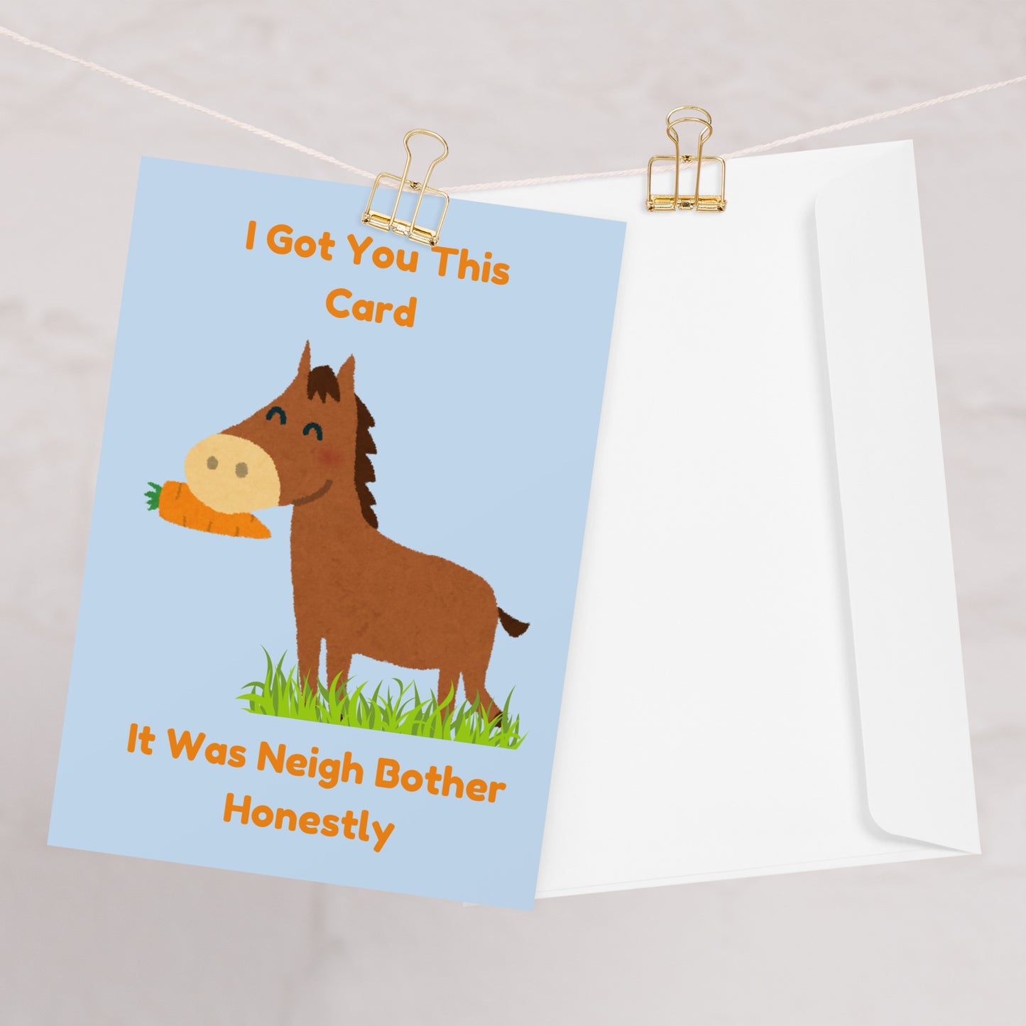 Neigh Bother Horse Card