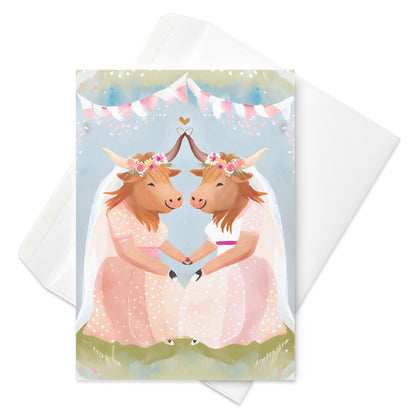 Highland Cow Greetings Card