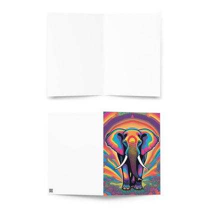 Abstract Elephant Greetings Card - perfect for any occasion