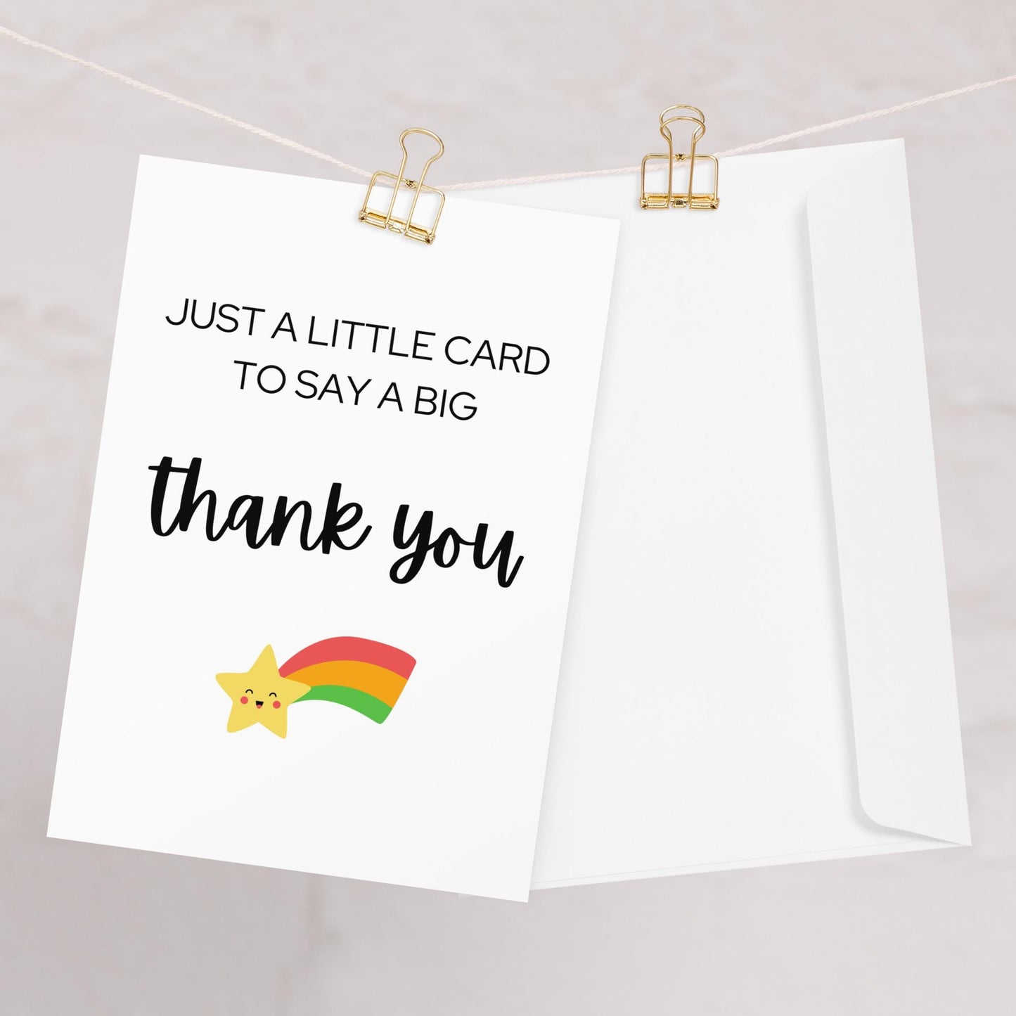 Thank You Shooting Star Card