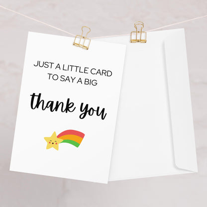 Thank You Shooting Star Card