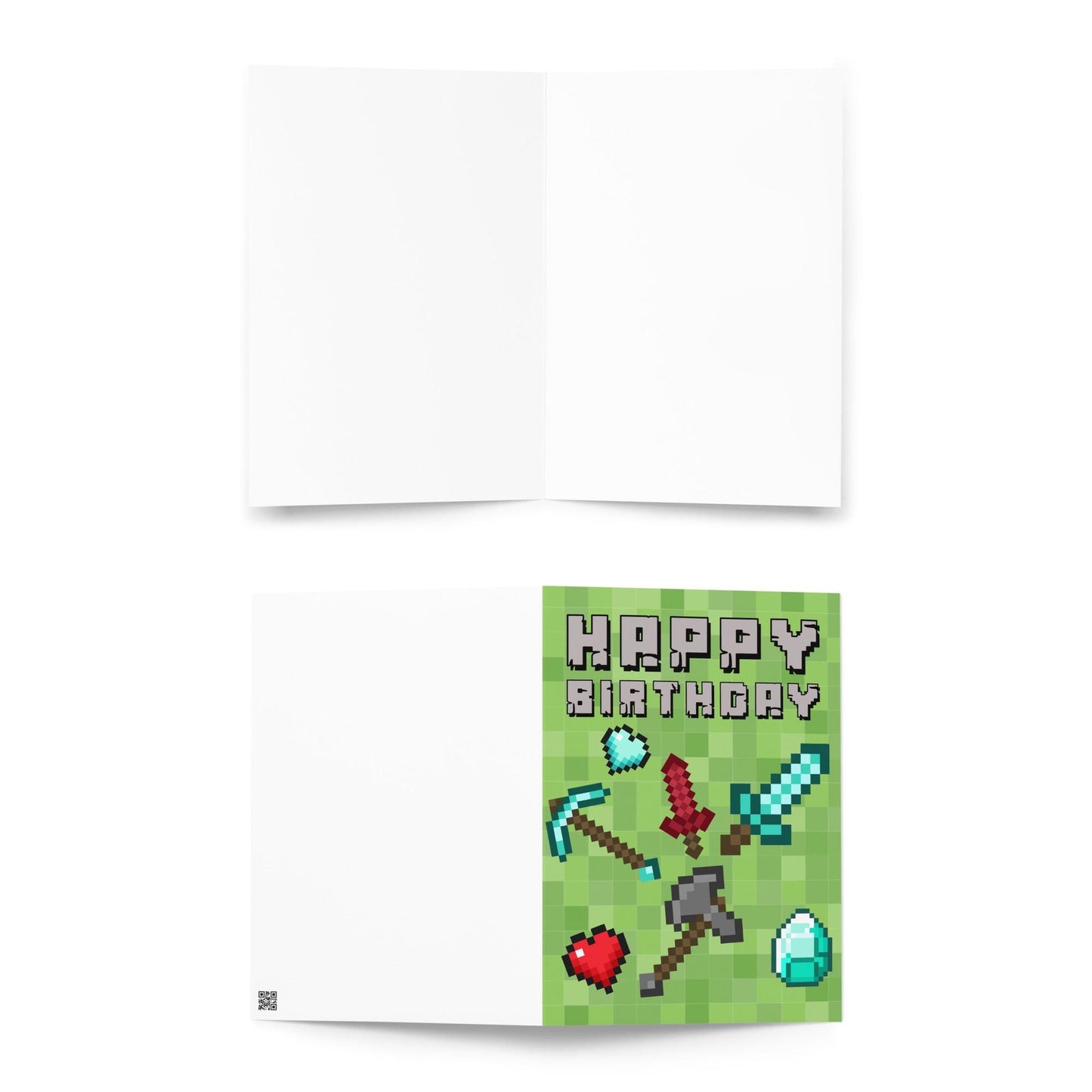 Minecraft Card Birthday Card