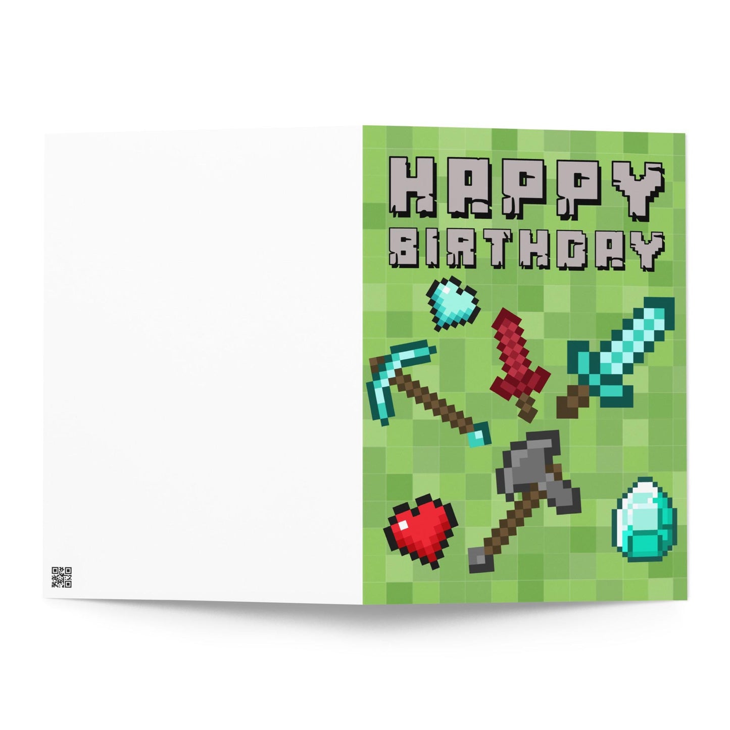 Minecraft Card Birthday Card