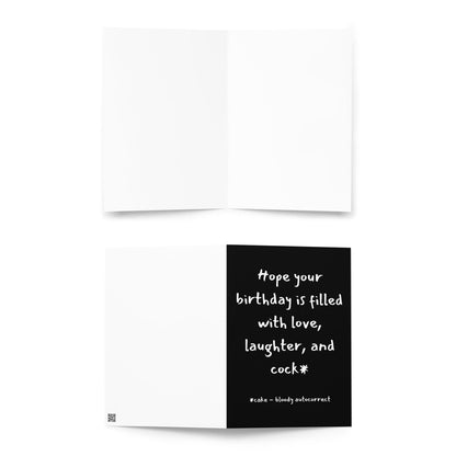 Rude Birthday Card for Him or Her