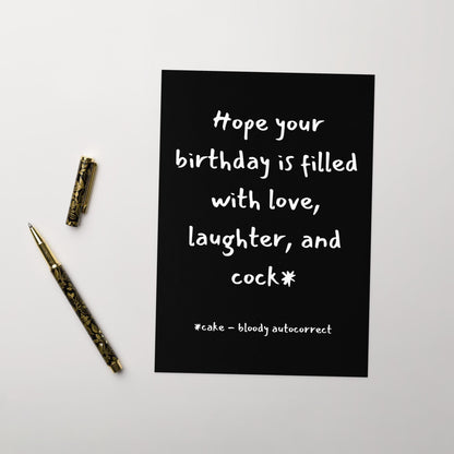 Rude Birthday Card for Him or Her