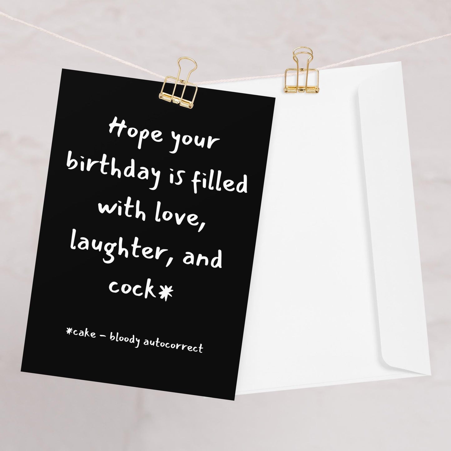 Rude Birthday Card for Him or Her