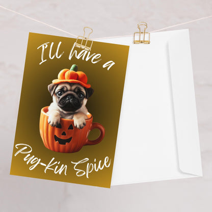 Pug Halloween Greeting Cards