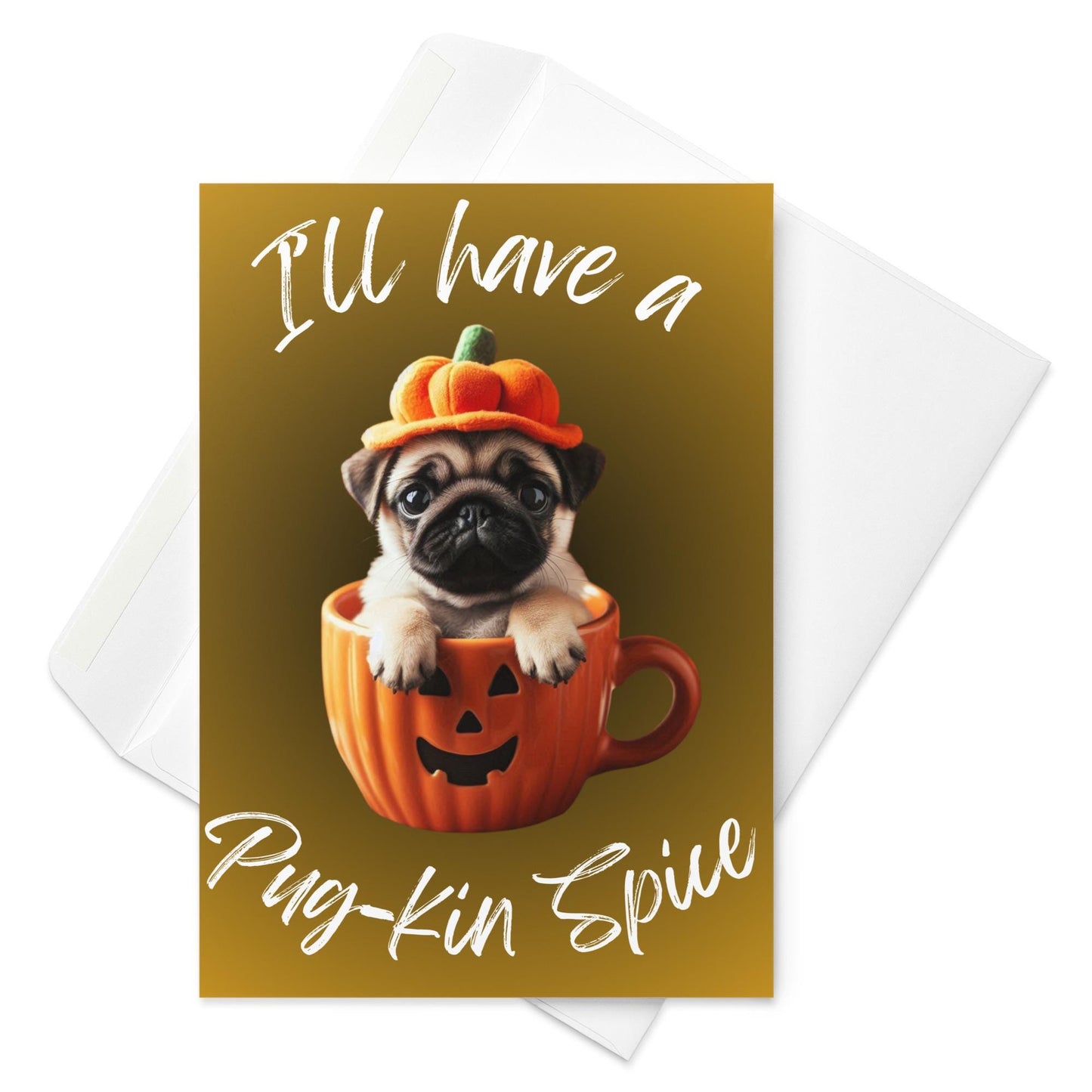 Pug Halloween Greeting Cards