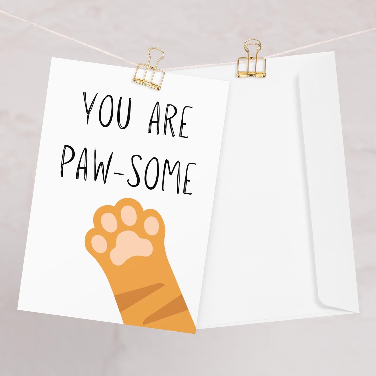 You are PAW-some Thank You Card