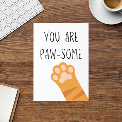 You are PAW-some Thank You Card