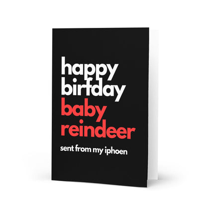 Baby Reindeer Birthday Card