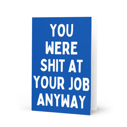 Rude Leaving Card