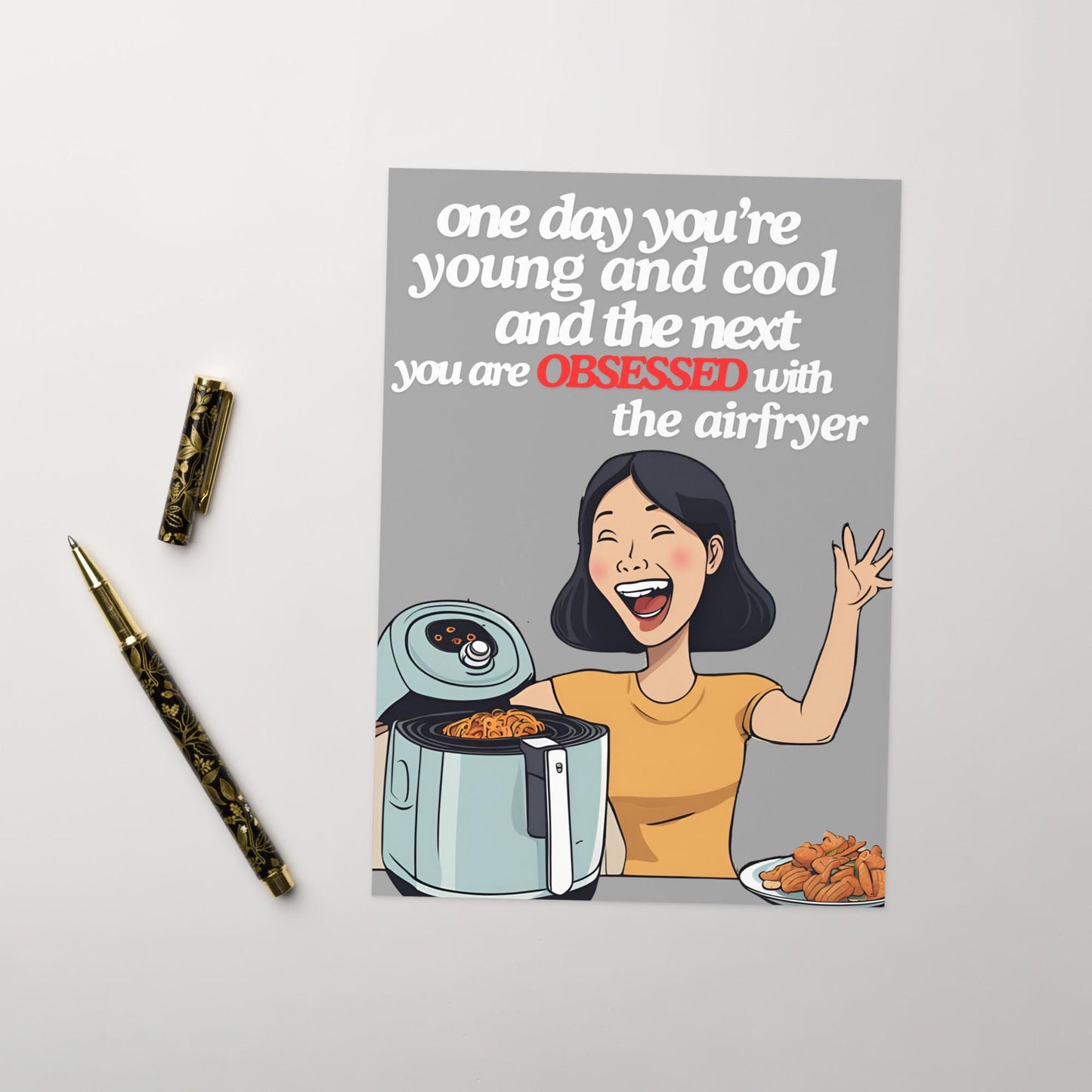 Airfryer Birthday Card - Happy Birthday Card