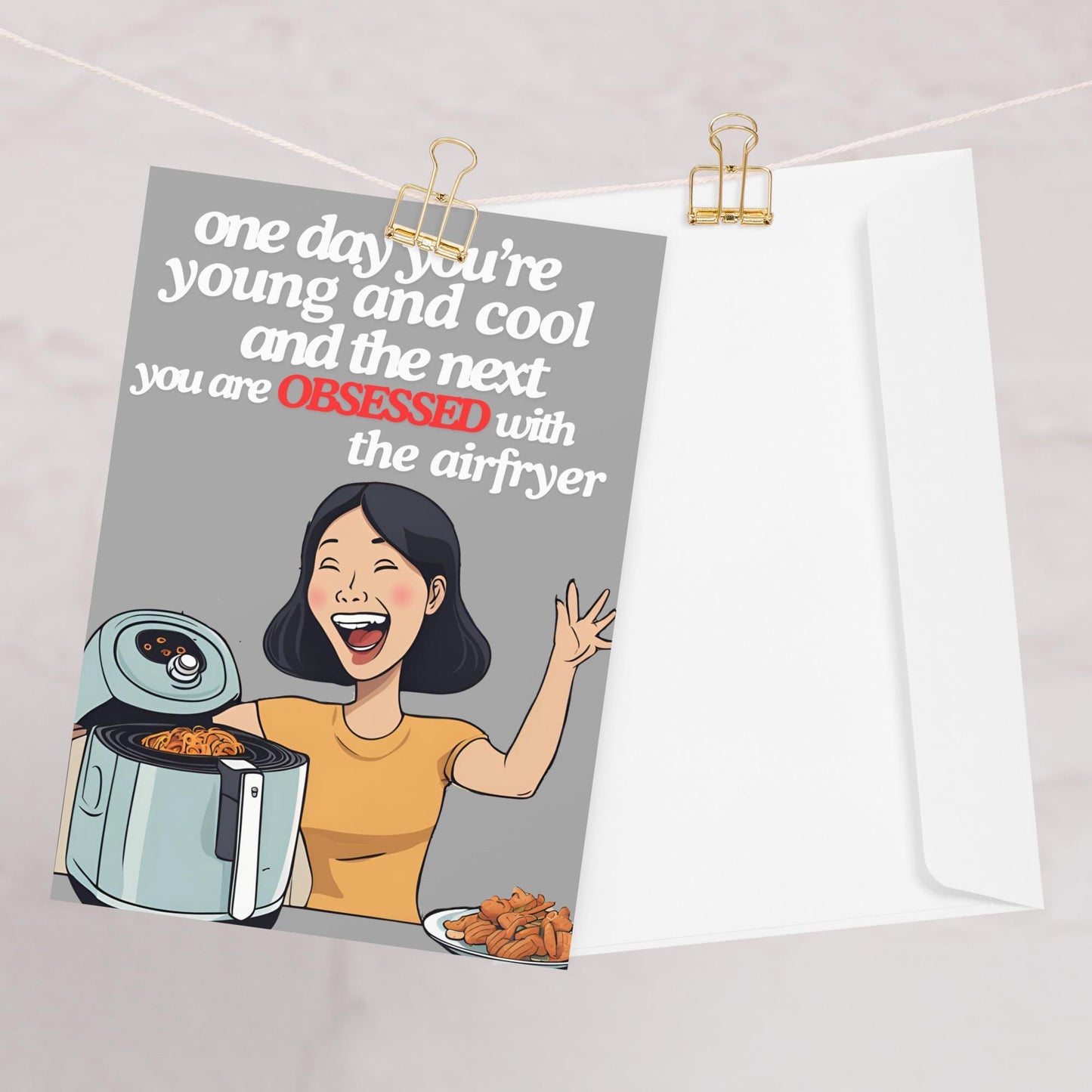 Airfryer Birthday Card - Happy Birthday Card