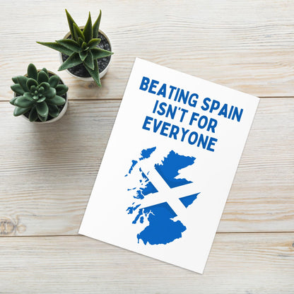 Euros 2024 Card Scotland Spain